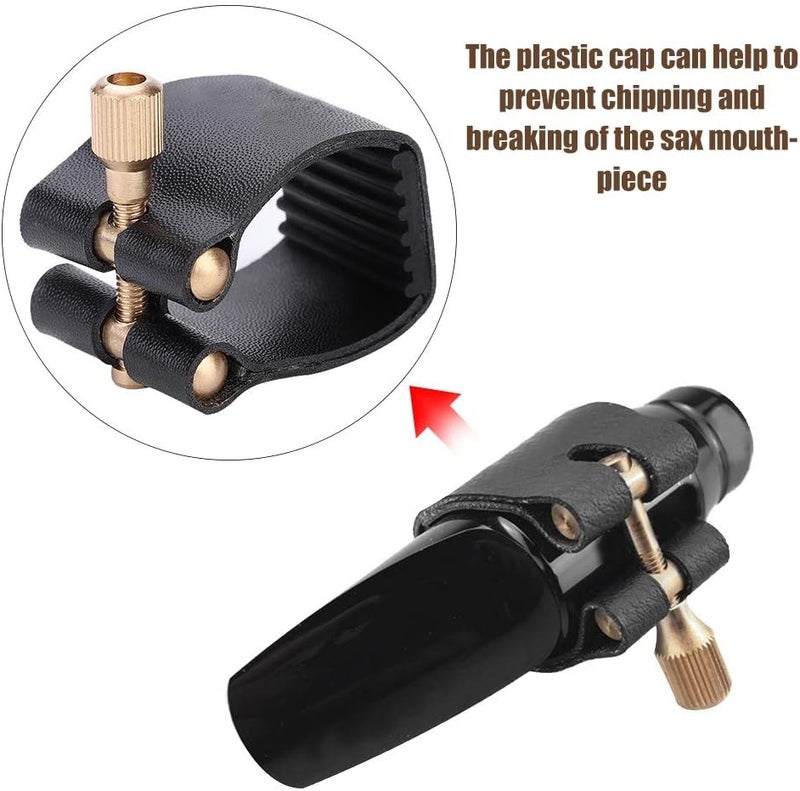 Milltrip Tenor Saxophone Ligature - PU Ligature Fastener with Plastic for Tenor Sax Saxphone Mouthpiece - Image 3